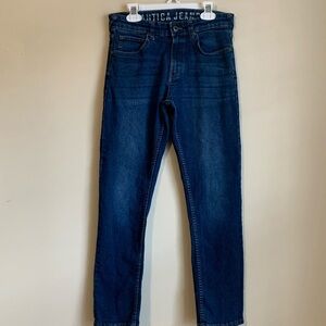 Nautica Jeans Co dark wash straight leg denim jeans size 12